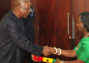 John Mahama and Lordina mourn late Sherry Ayittey