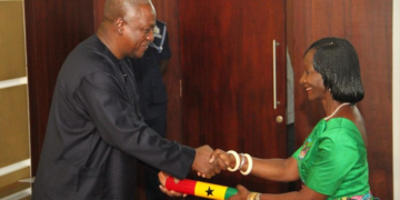 John Mahama and Lordina mourn late Sherry Ayittey