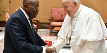 President Akufo-Addo holds talks with Pope Francis