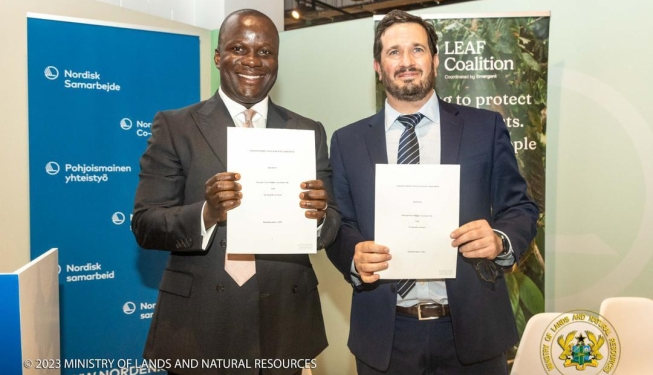 Ghana signs US$50 million emission reduction payment agreement under LEAF coalition