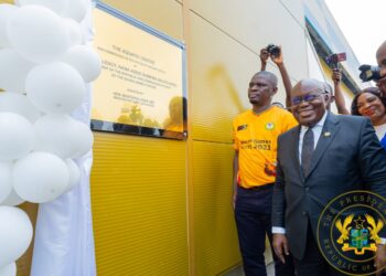 President Akuffo-Addo inaugrates Borteyman Sports Complex