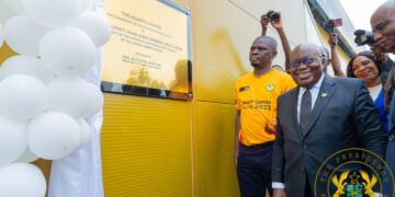 President Akuffo-Addo inaugrates Borteyman Sports Complex