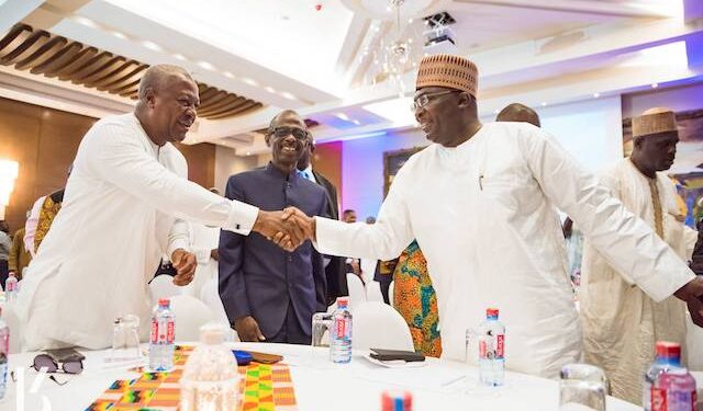 Election 2024:Bawumia leads Mahama in 10 swing constituencies. Outcomes Int’l Report