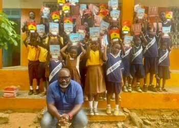 Eduwatch’s Kofi Asare begins distribution of 10,000 exercise books to underprivileged pupils