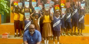 Eduwatch’s Kofi Asare begins distribution of 10,000 exercise books to underprivileged pupils