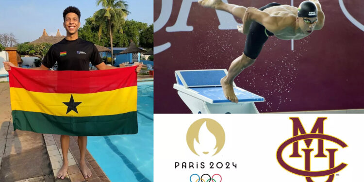 2024 Olympics: Ghana’s Harry Stacey finishes 7th in men’s 100m freestyle heat