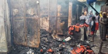 Fire destroys over 40 shops at Kwadaso Market in Kumasi