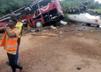 Seven dead, 31 injured in tragic bus-tanker collision near Suhum, Eastern Region