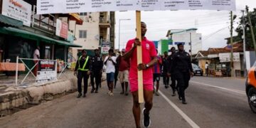 Muslim Teacher stages solo protest against Anti-LGBTQ+ Bill