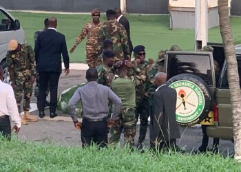 [IMAGES] Military spotted on parliament grounds this morning