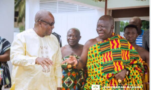Gov’t operating fake news machinery to tarnish my image – Mahama To Otumfuor