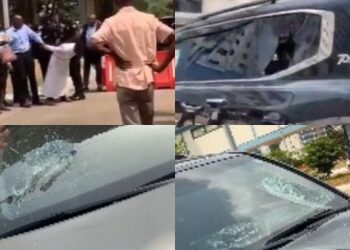 Man arrested for vandalizing vehicles at Parliament in Accra