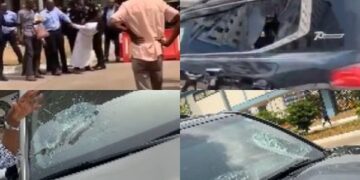Man arrested for vandalizing vehicles at Parliament in Accra