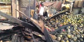 Fire guts over 30 shops at race course market in Kumasi, traders left devastated