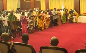 Mahama swears in new Council of State, with Edward Doe Adjaho as Chairman