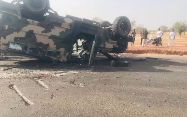 One Soldier dead, four injured in horrific military vehicle accident on Bawku-Bolgatanga Highway