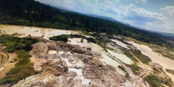 Anti-Galamsey Taskforce ambushed by armed illegal miners, one slashed in the knee with a machete