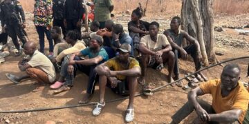 66 illegal miners arrested in joint Military-Police operation at Tilli Forest