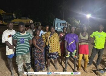 Galamsey: Police arrest 10 suspects near Nimiri Forest in Samreboi