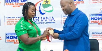 Para-Athletes honour NPC President with medals following Athletics Meeting Success
