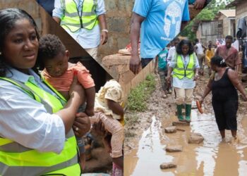Kozie visits flood-hit communities in Adentan