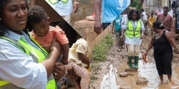 Kozie visits flood-hit communities in Adentan