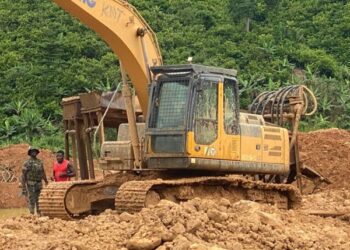 Four excavators seized in Kyebi galamsey crackdown, offenders flee