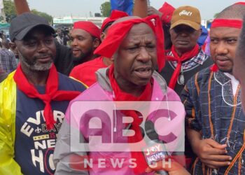 ‘We are taking our Chairman today’ — NPP supporters parade at EOCO Headquarters
