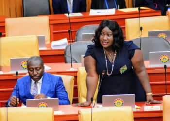 Hon. Gloria Owusu demands urgent govt action on deteriorating roads in Trobu