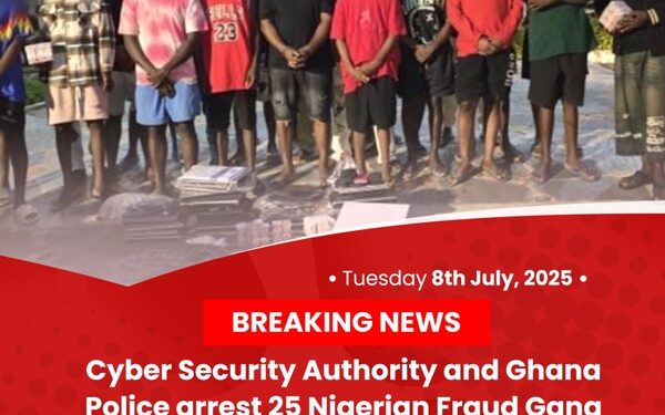 Cyber Security Authority, Police arrest 25-member Nigerian fraud gang