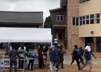 Chaos at Methodist 1: Voting suspended after attack on Hawa Koomson