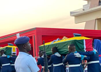 State funeral: Bodies of other six victims arrive at Black Star Square
