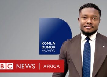 Ghana’s Godwin Asediba wins the 2025 BBC Komla Dumor Award