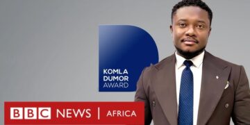 Ghana’s Godwin Asediba wins the 2025 BBC Komla Dumor Award