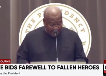 President Mahama confers posthumous promotions on three fallen Ghana Air Force heroes