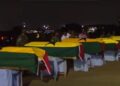 Mortal remains of eight helicopter crash victims arrive in Accra