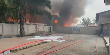 Update on the warehouse fire at Lartebiokorshie near Salvation Army School