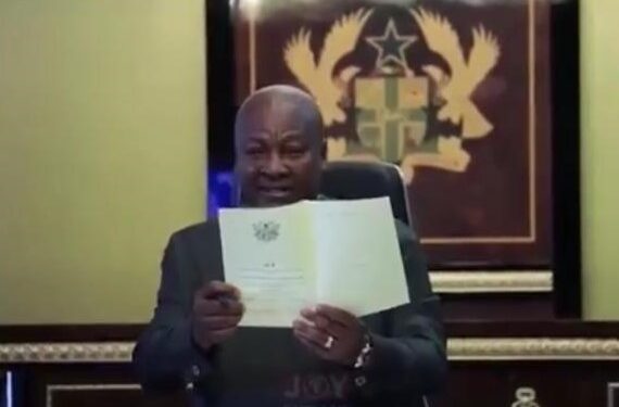 Mahama Signs Bill to Scrap 1%COVID-19 Health Recovery Levy Effective January 2026