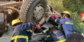 1 Perish, 2 Rescued By GNFS In a Ghastly Accident At Breku Forest In The Ashanti Region