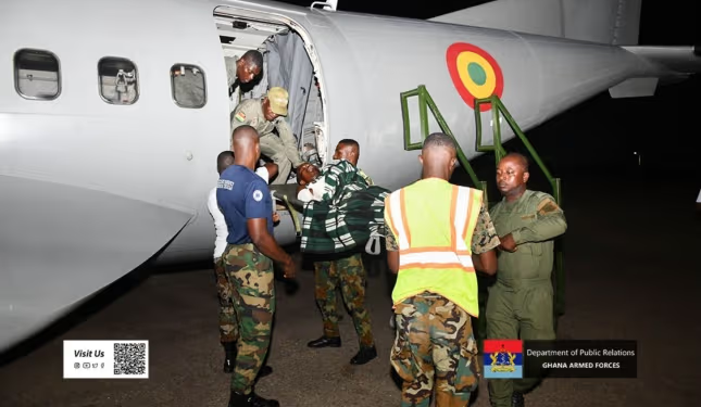 GAF Evacuates Ghanaian Survivors of Burkina Faso Terror Attack to Accra