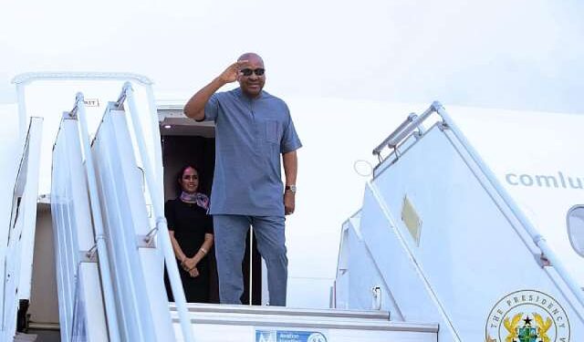 Mahama Leaves for France to Attend Global Health Summit and Hold Talks with Macron