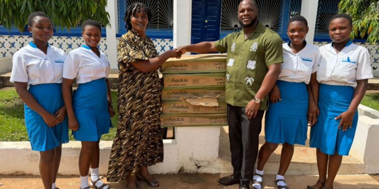 Oforikrom MCE Delivers Streetlights to Mancelle Girls’ SHS to Enhance Safety