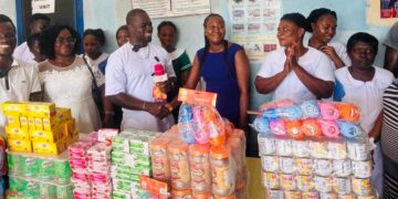 Hon. Dorcas Afo-Toffey Celebrates Birthday with Mothers at Half Assini Hospital, Pays Delivery Bills and Donates Essential Supplies