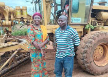 Hajia Zuwera Mohammed Ibrahimah Inspects Ongoing Rehabilitation Works on Bimbilla–Salaga Road