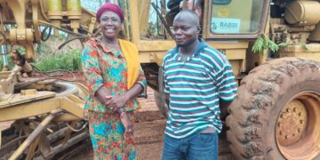 Hajia Zuwera Mohammed Ibrahimah Inspects Ongoing Rehabilitation Works on Bimbilla–Salaga Road