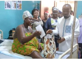 Pru East MP Marks Mother’s Day with New Moms and Babies at Yeji Mathias Hospital