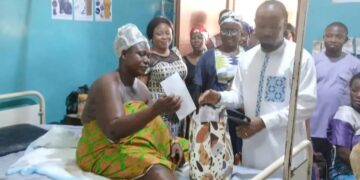 Pru East MP Marks Mother’s Day with New Moms and Babies at Yeji Mathias Hospital