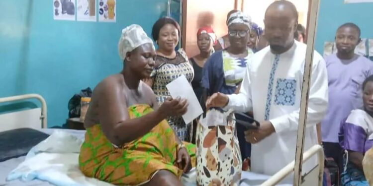 Pru East MP Marks Mother’s Day with New Moms and Babies at Yeji Mathias Hospital