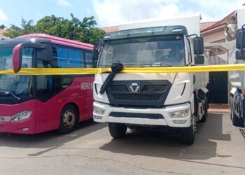 Nana Nkansah Boadu Ayeboafo Donates 11 Tipper Trucks and 2 Buses to Honour Otumfuo Osei Tutu II at 75