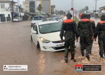 GAF Deploys Troops to Flood-Hit Accra Communities Under ‘Operation Boafo’